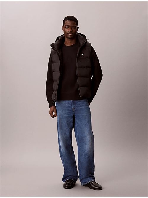 svls nylon zip off hood down puff CALVIN KLEIN JEANS | LV04RG514GUB1